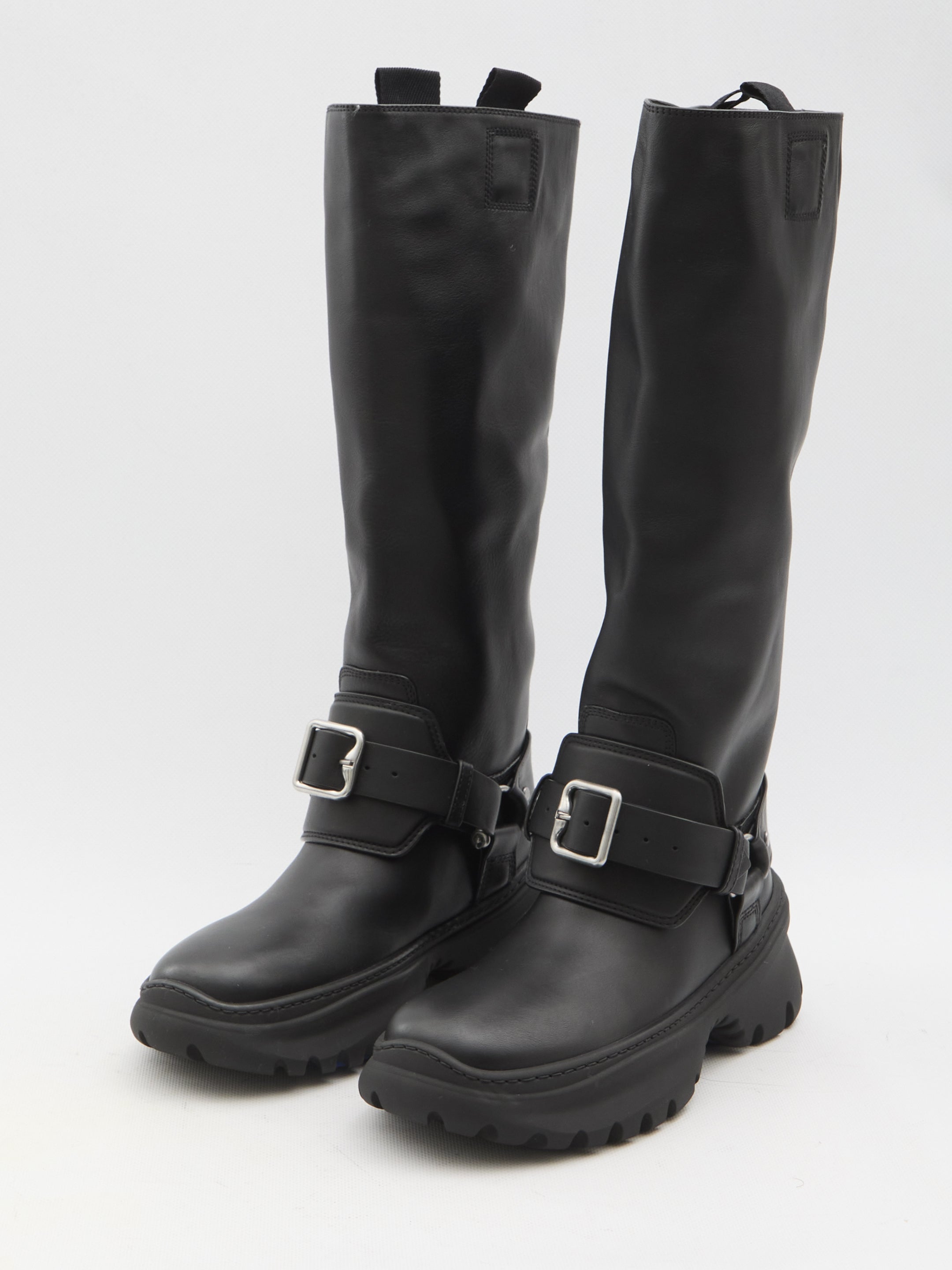 BURBERRY 38 stomp high boots