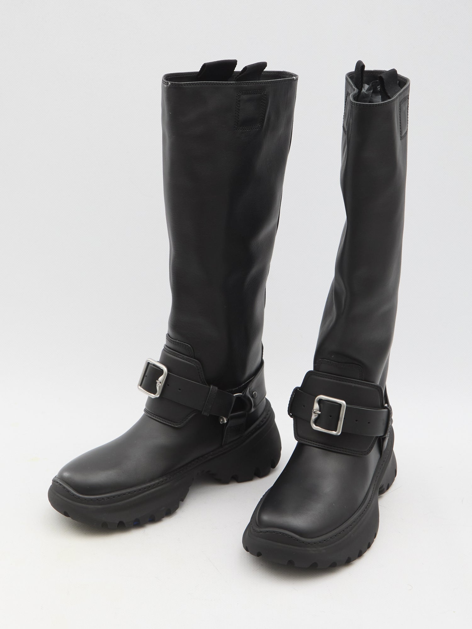 BURBERRY 38 stomp high boots