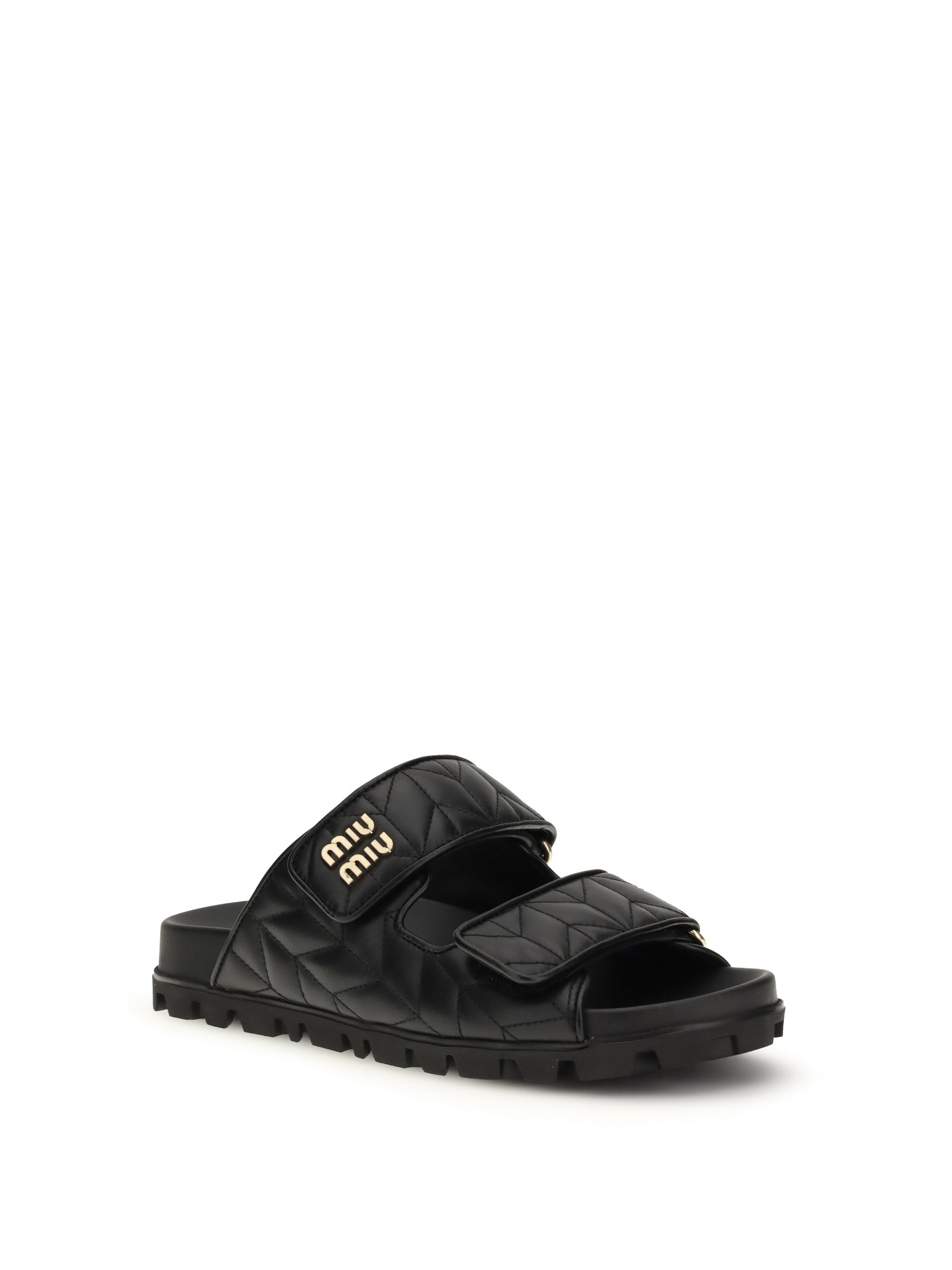 MIU MIU 36 nappa leather slippers