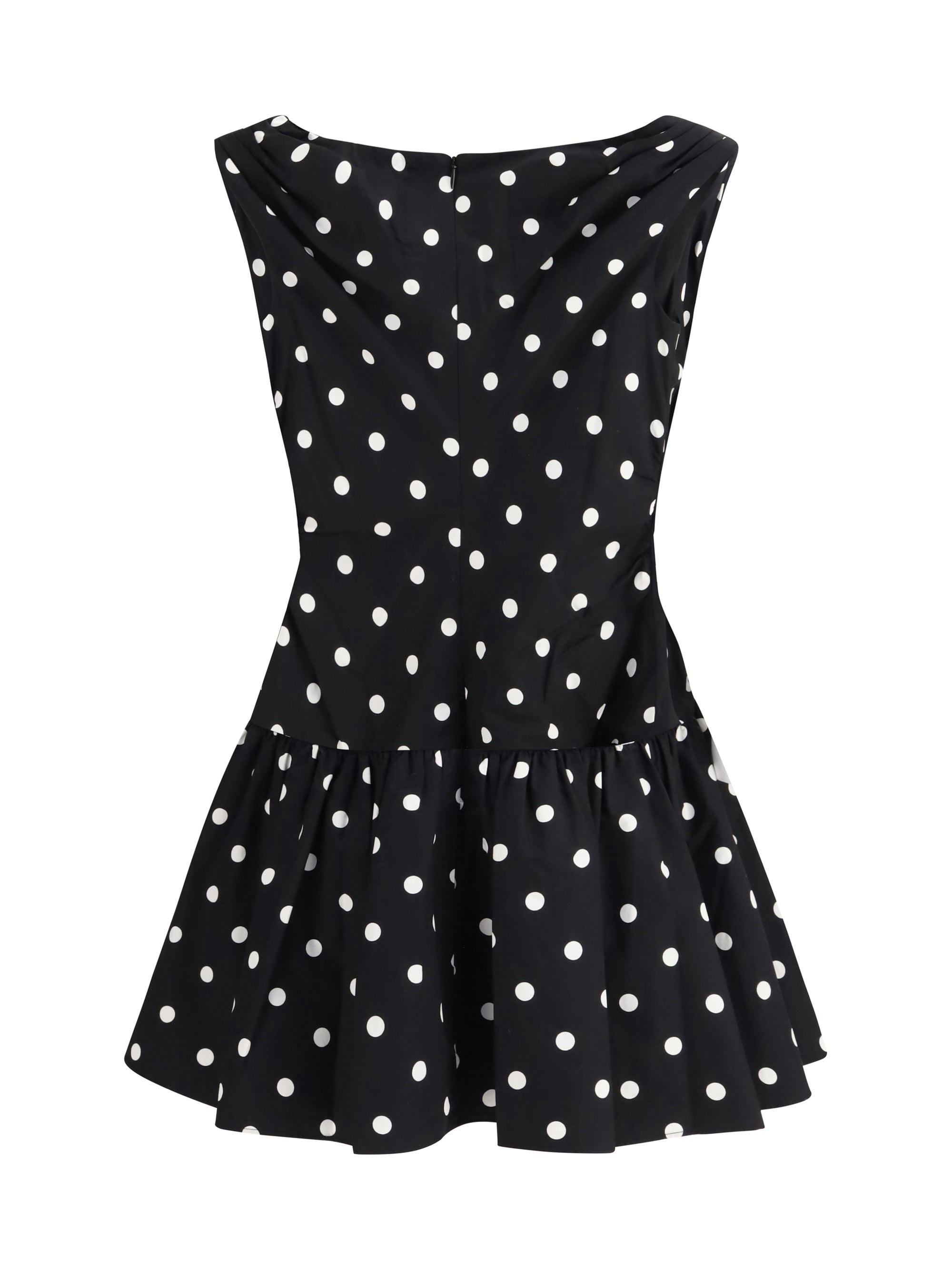 SELF-PORTRAIT 6 polka dot cotton mini dress