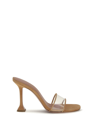 andreea glass mule sandals