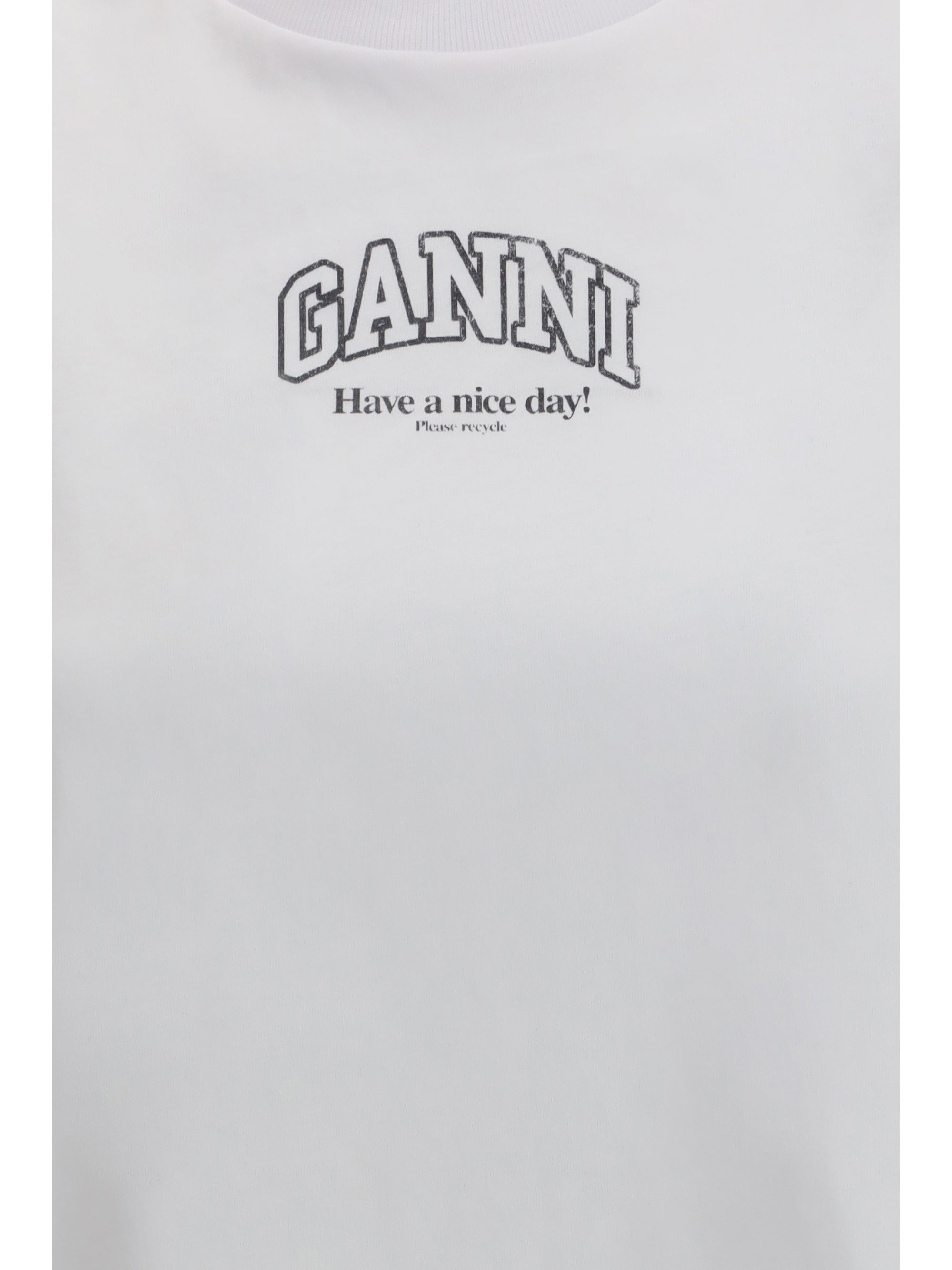 GANNI L crewneck t-shirt