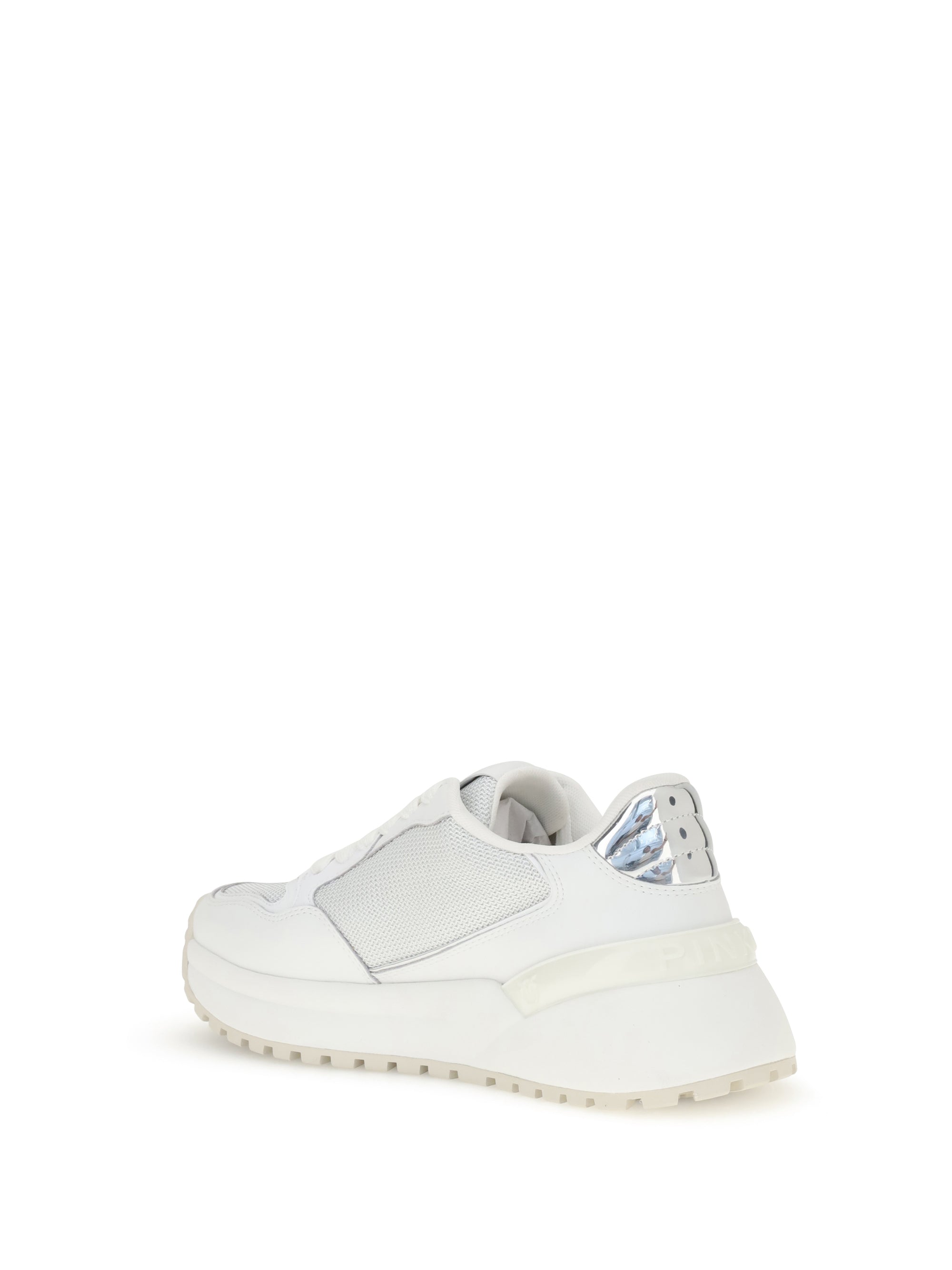 PINKO 36 logo and mirrored detail sneakers