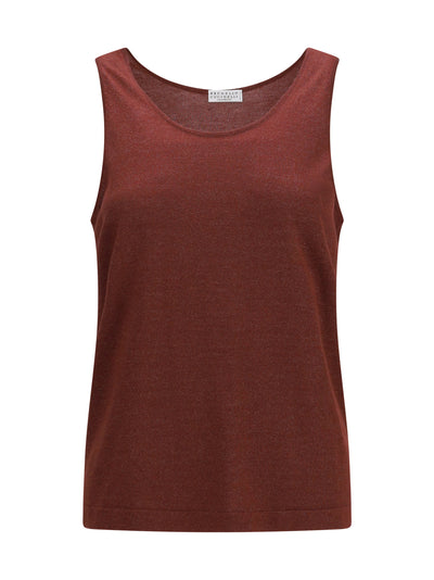 luminous knit tank top