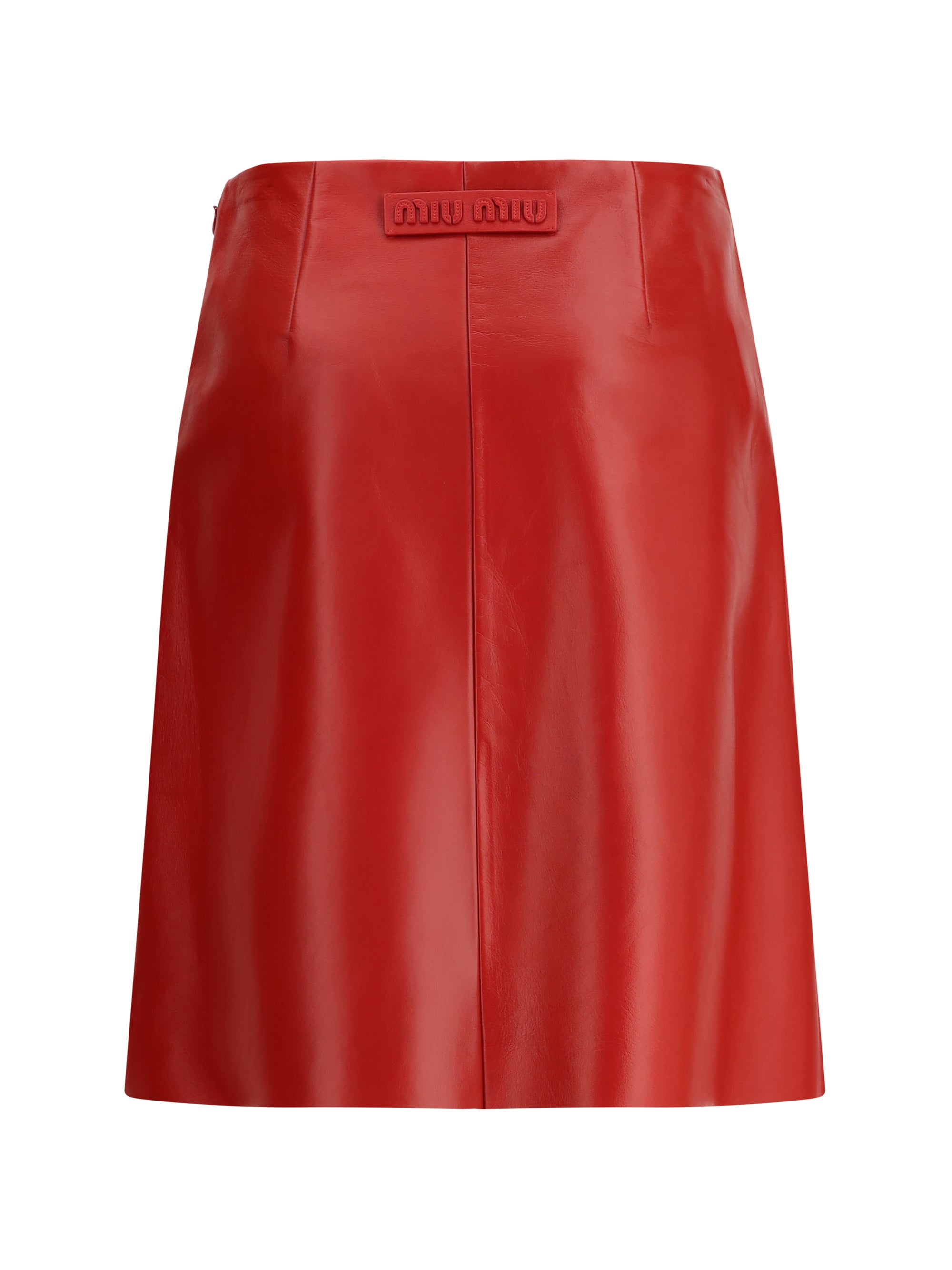 MIU MIU 44 nappa leather skirt