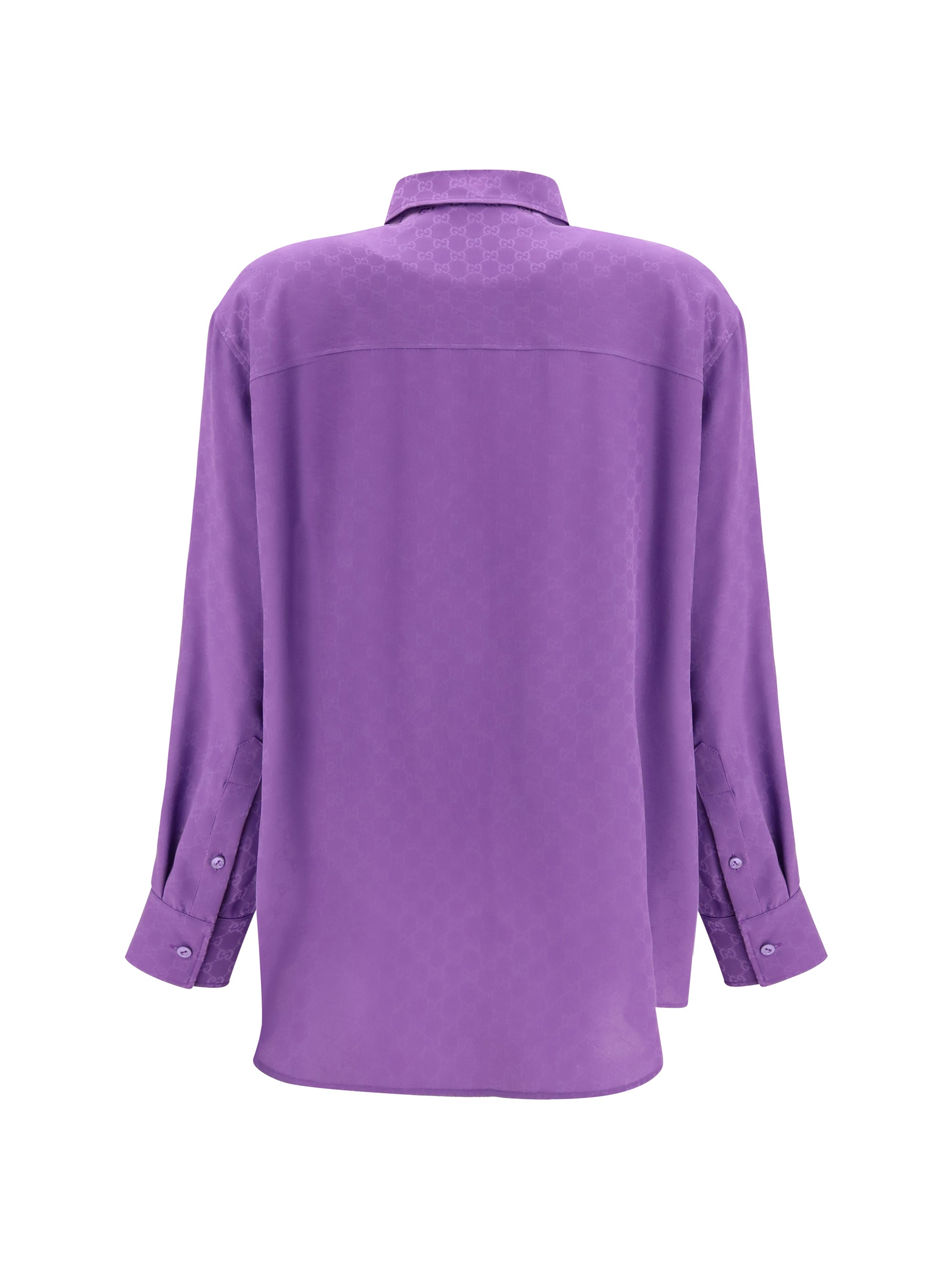 GUCCI 40 gg supreme print silk shirt