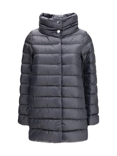 amelia a-shape quilted nylon puffer jacket