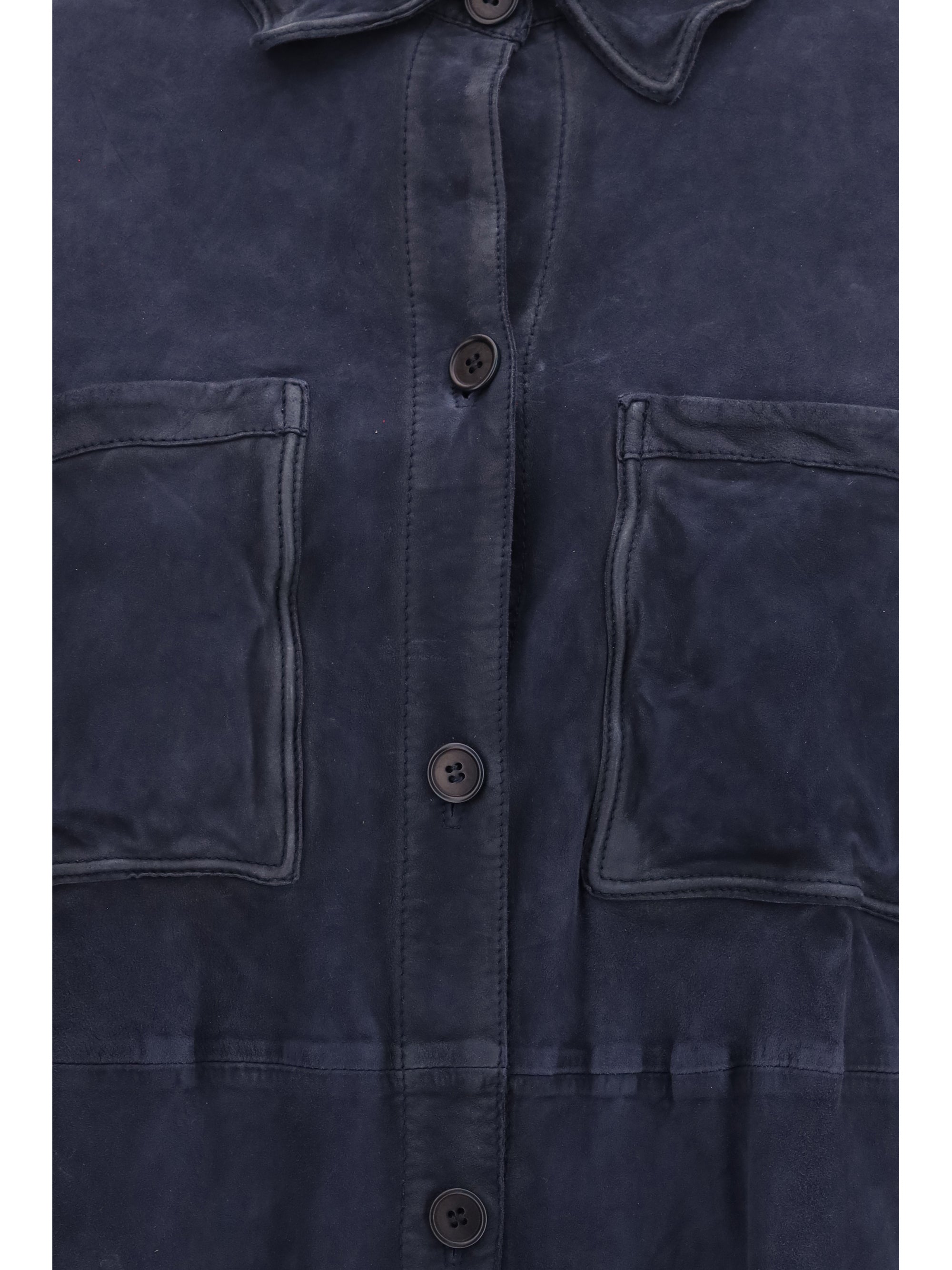 P.A.R.O.S.H. L suede shirt