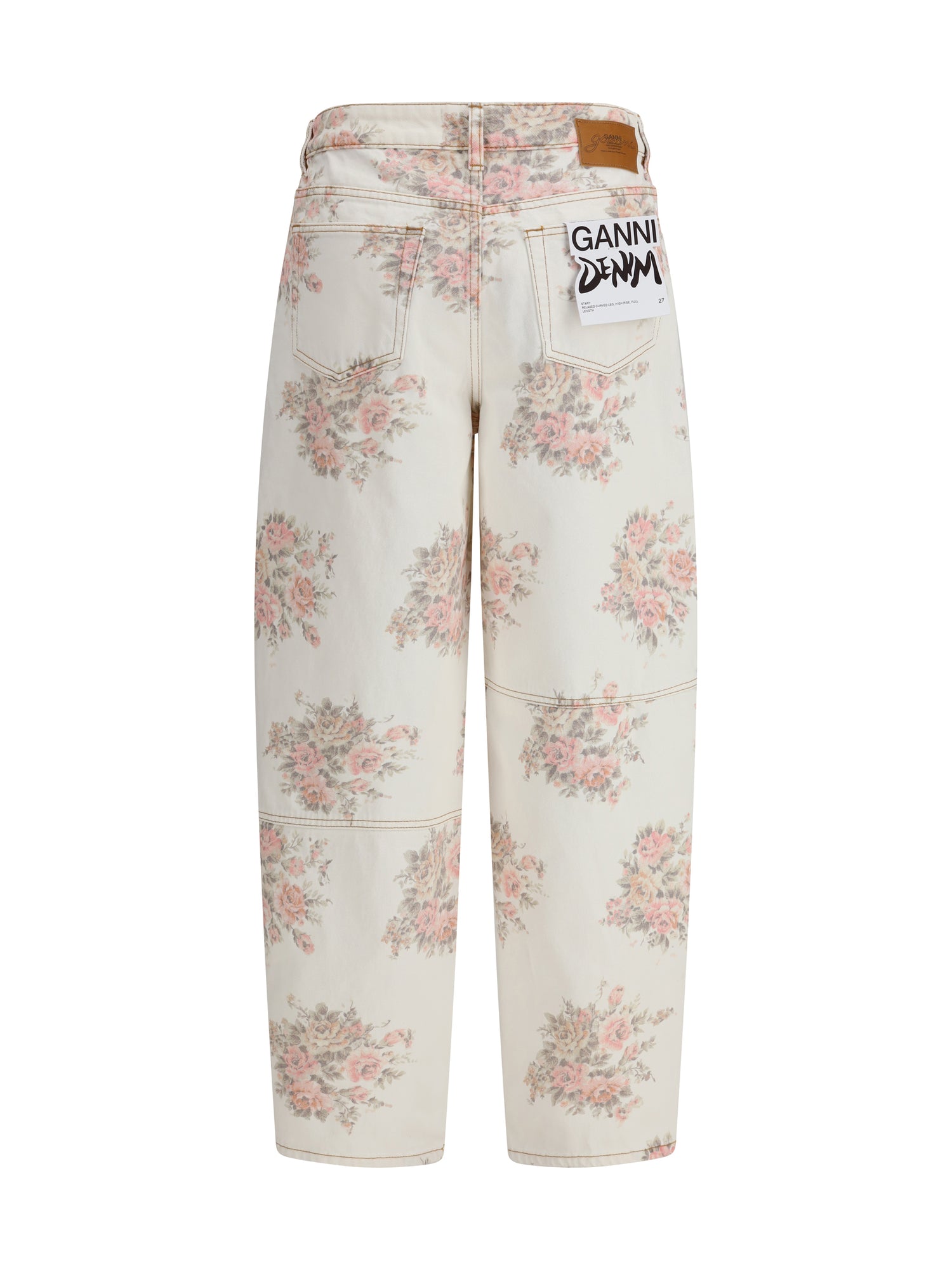 GANNI 25 stary floral-print jeans