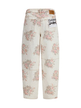 GANNI 25 stary floral-print jeans