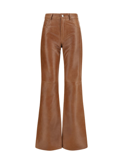 flora flared leather pants