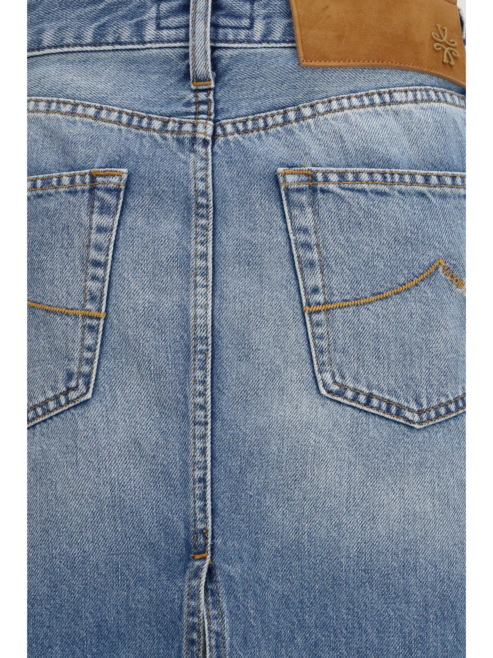 JACOB COHEN 40 denim midi skirt