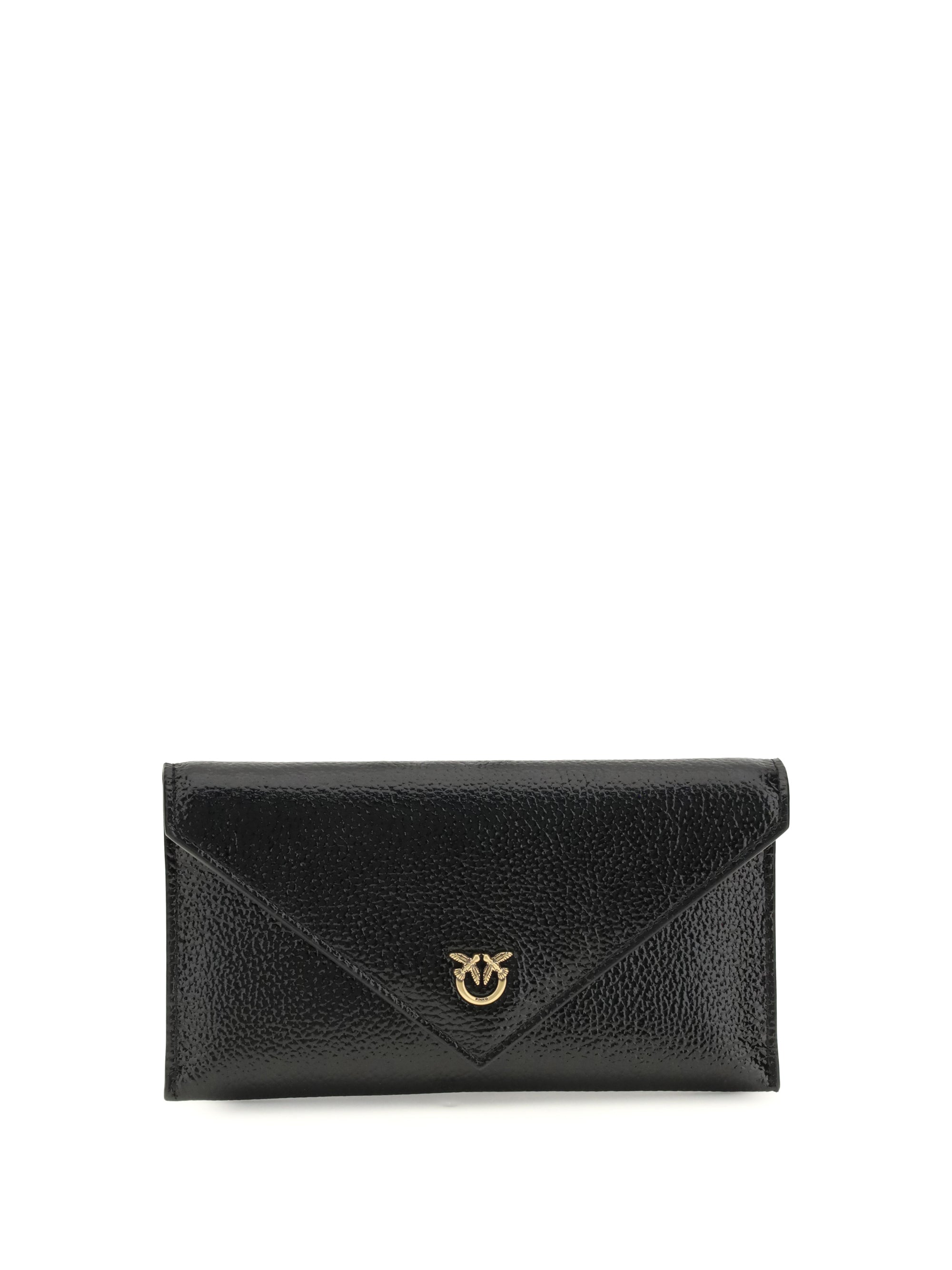 PINKO OS love birds clutch bag