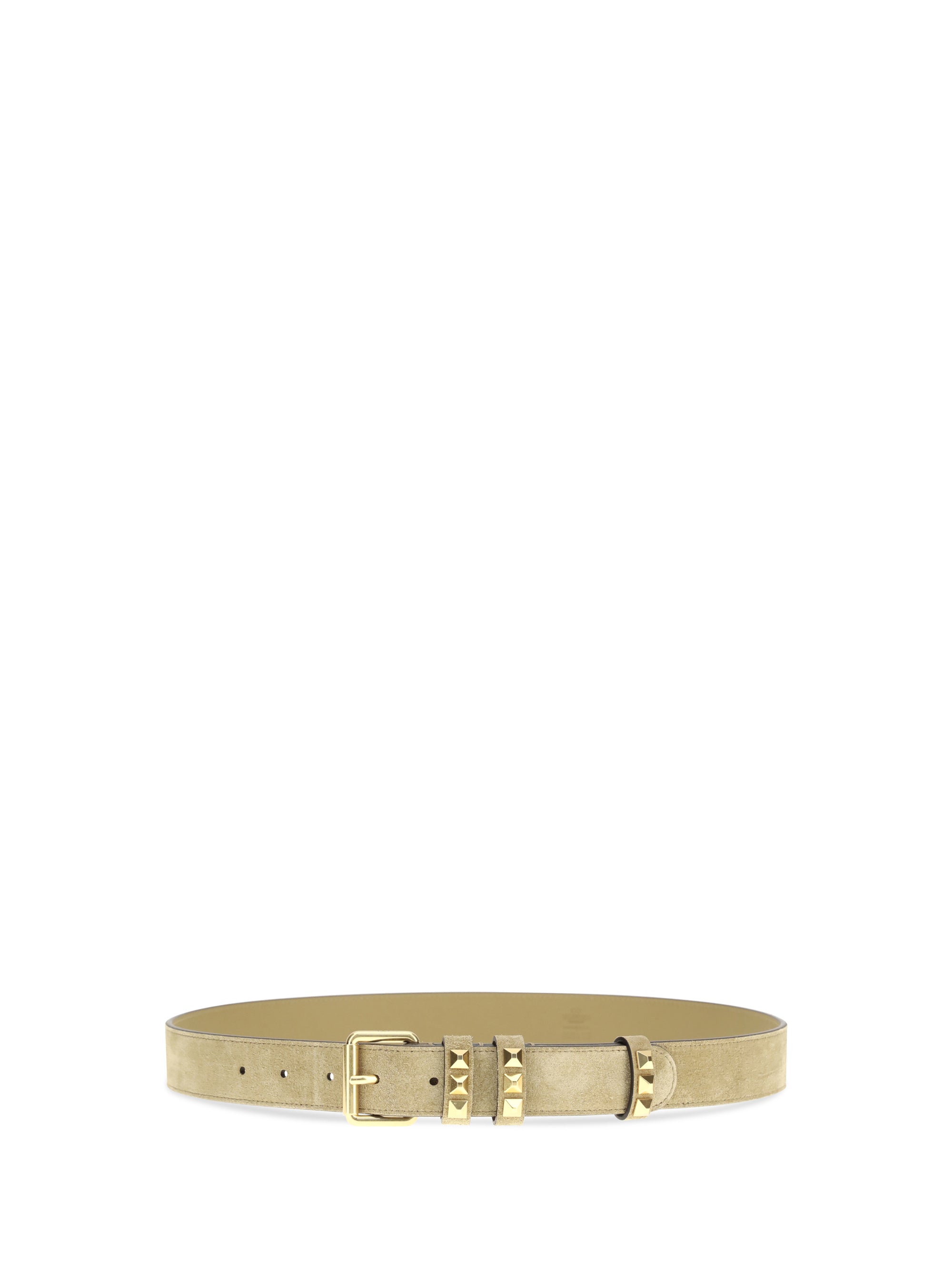 VALENTINO GARAVANI 75 suede belt with rockstuds