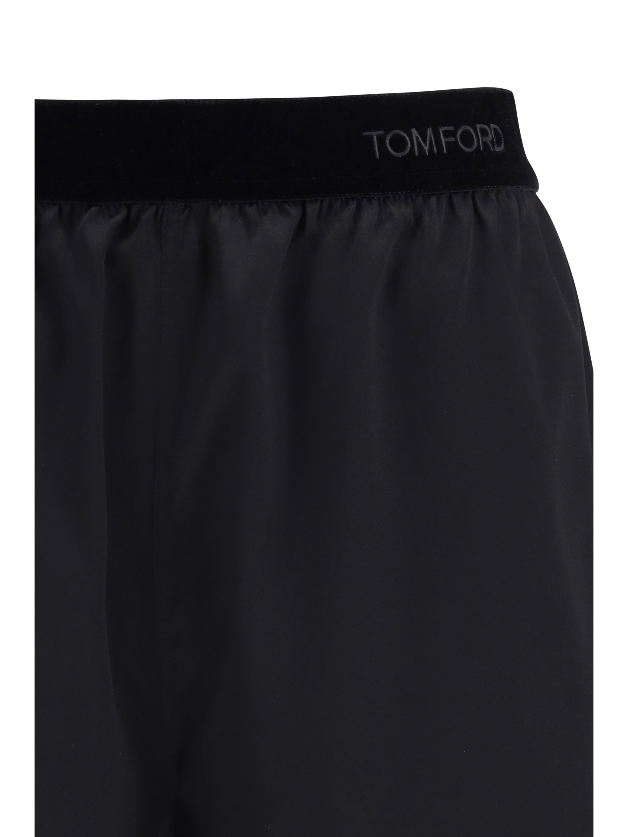 TOM FORD L stretch silk satin pj shorts