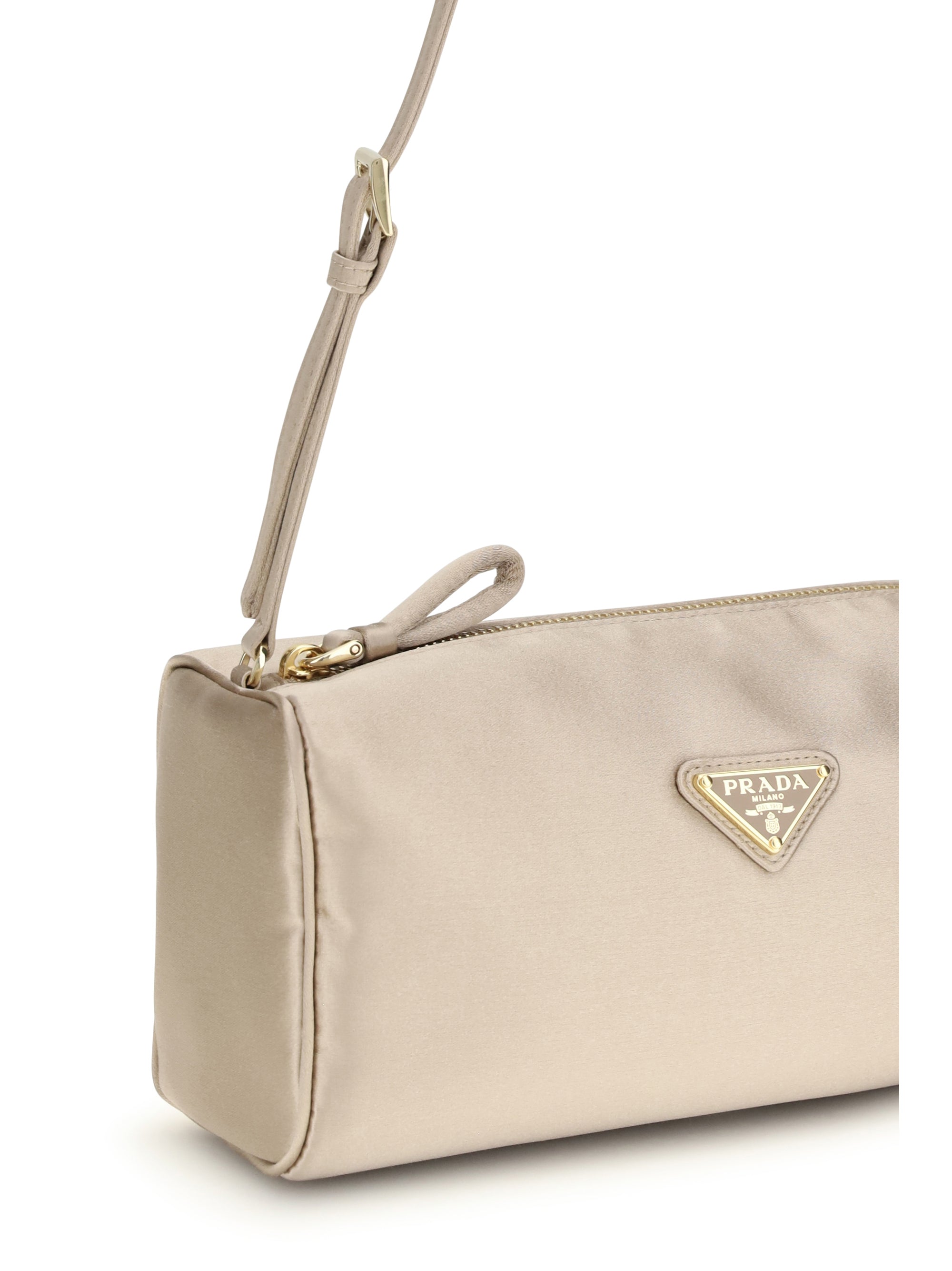 PRADA OS satin shoulder bag