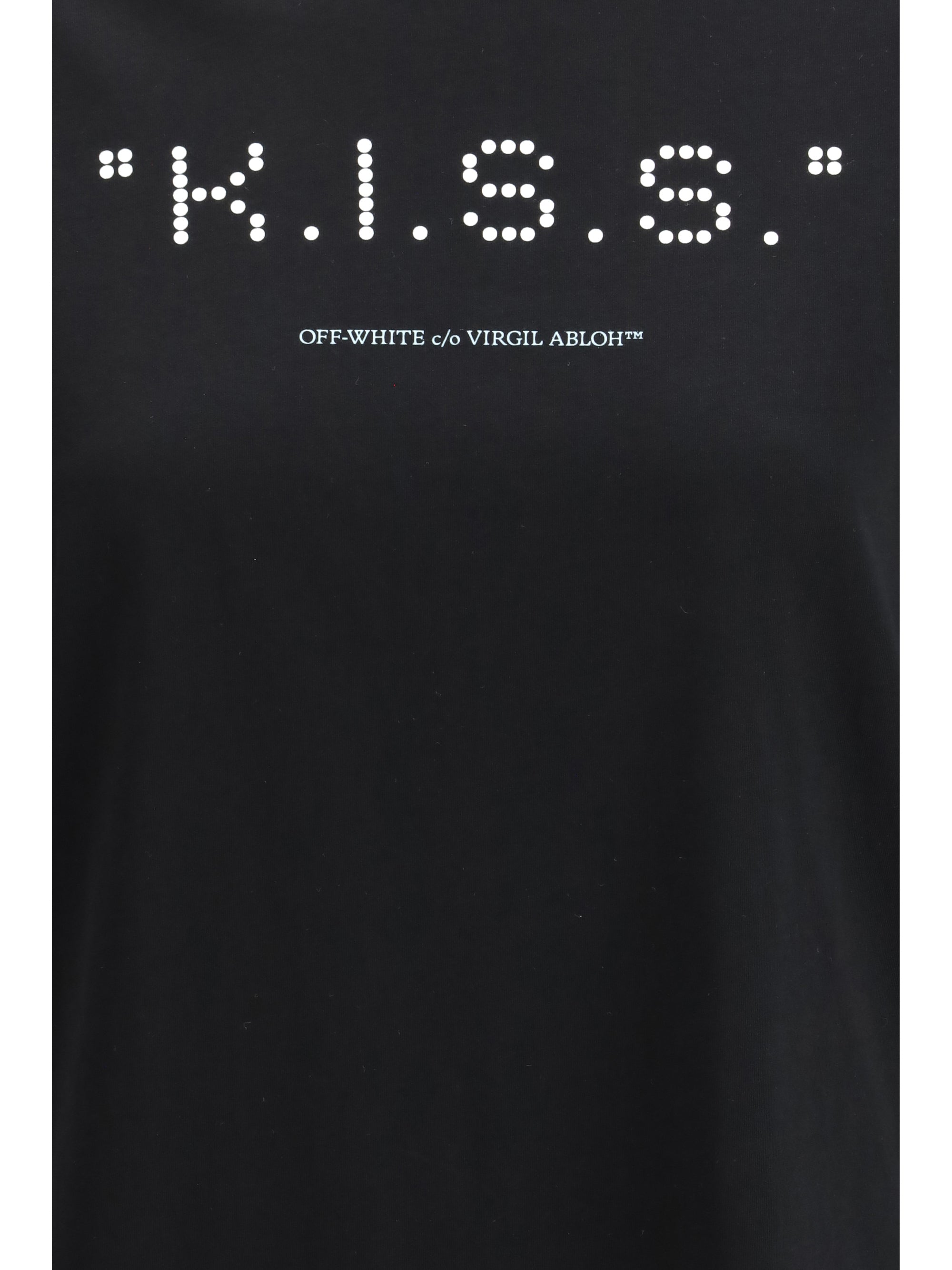 OFF-WHITE L kiss quote t-shirt