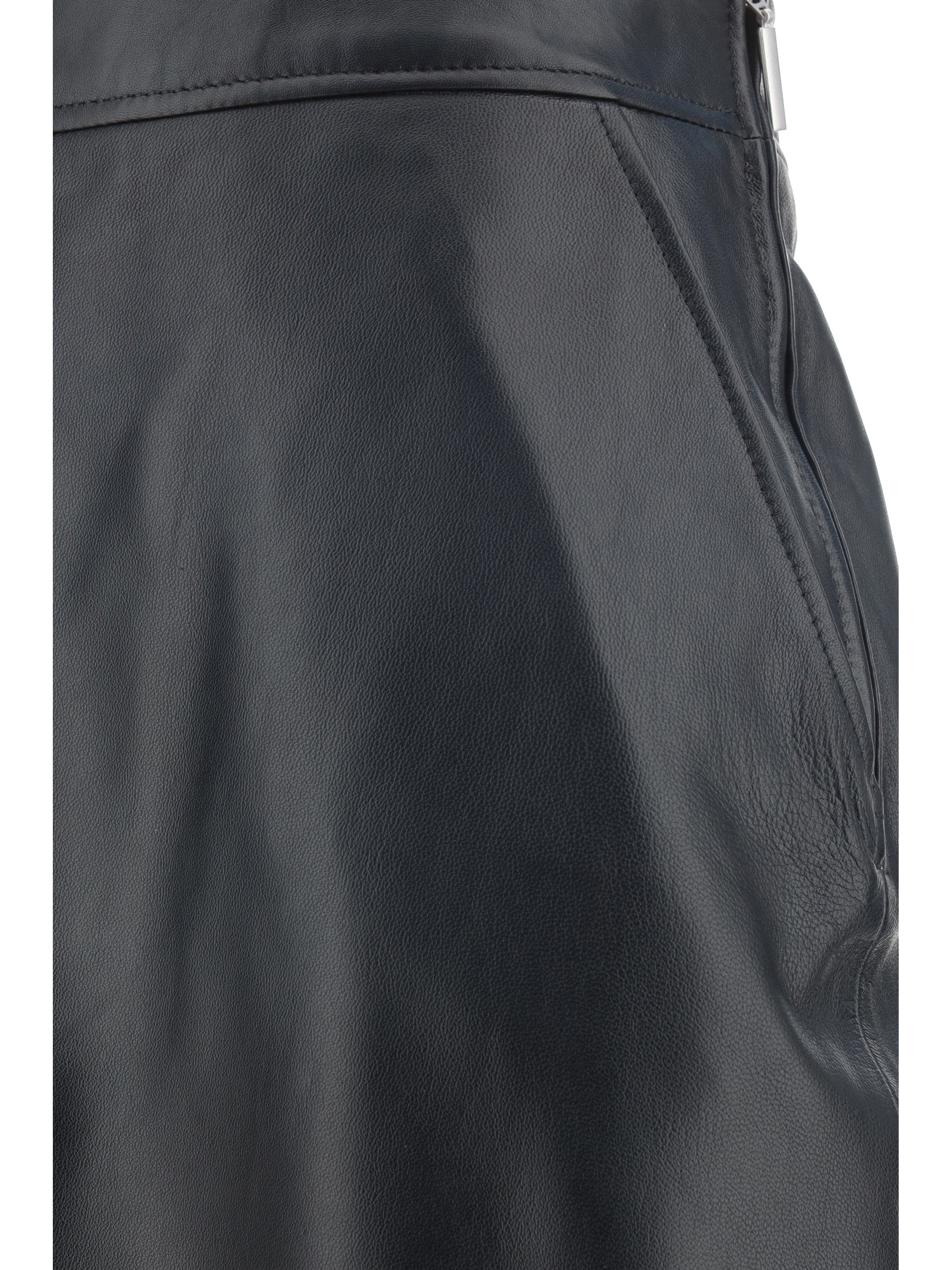 ARMA 38 leather arkina skirt