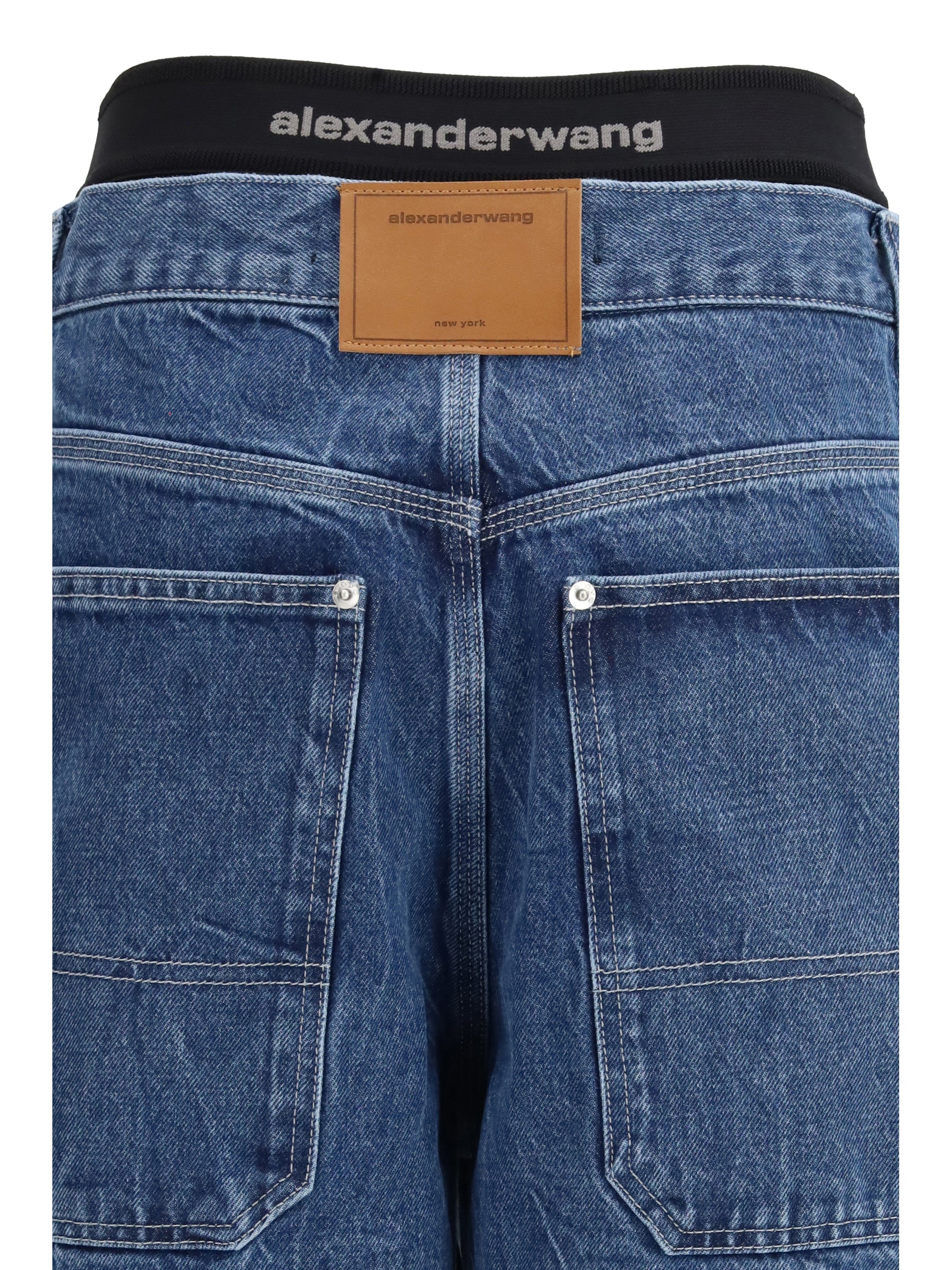 ALEXANDER WANG 25 prestyled mid-rise jeans