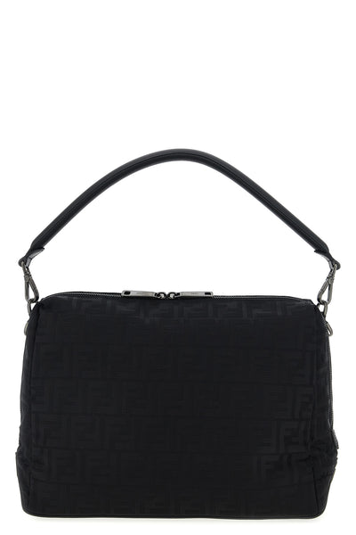 fendi lui large shoulder bag in padded ff nylon