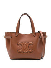 celine-mini-cabas-anais-triomphe-brown-leather-tote