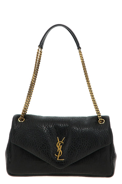calypso shoulder bag in hammered leather