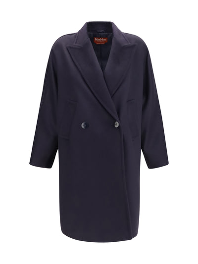 double breasted wool drap coat