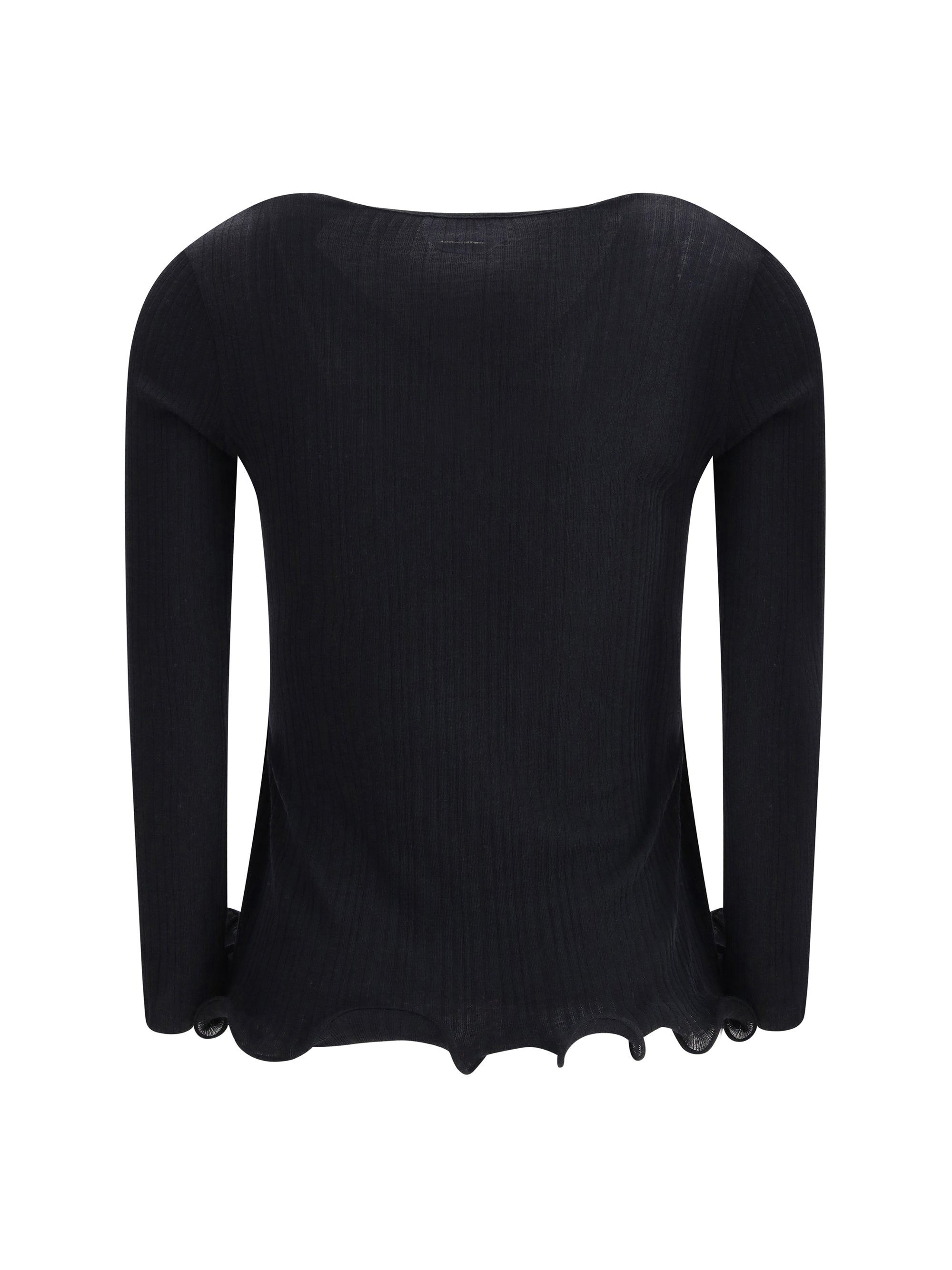 FENDI L long-sleeved virgin wool top