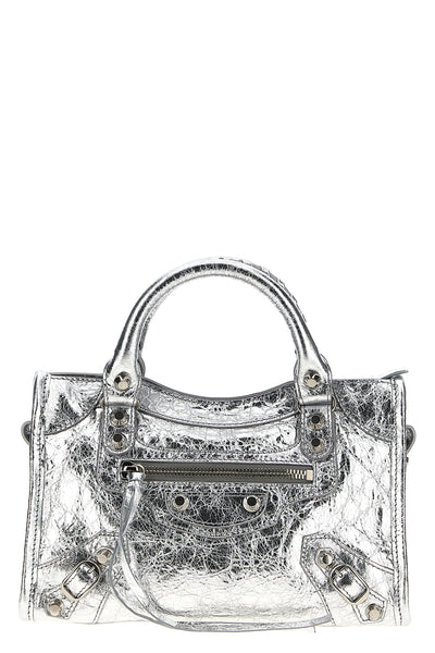 arena metallic le city mini lambskin handbag