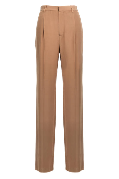 silk crêpe pants