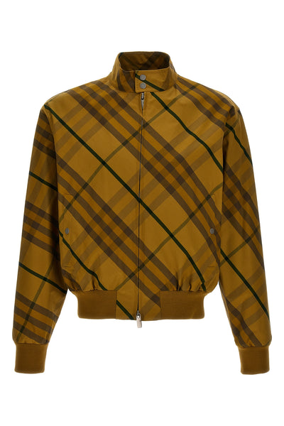 check-print cotton jacket