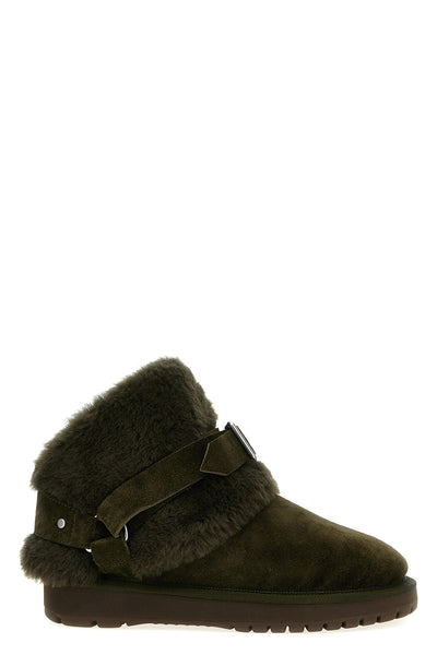 chubby suede ankle boots