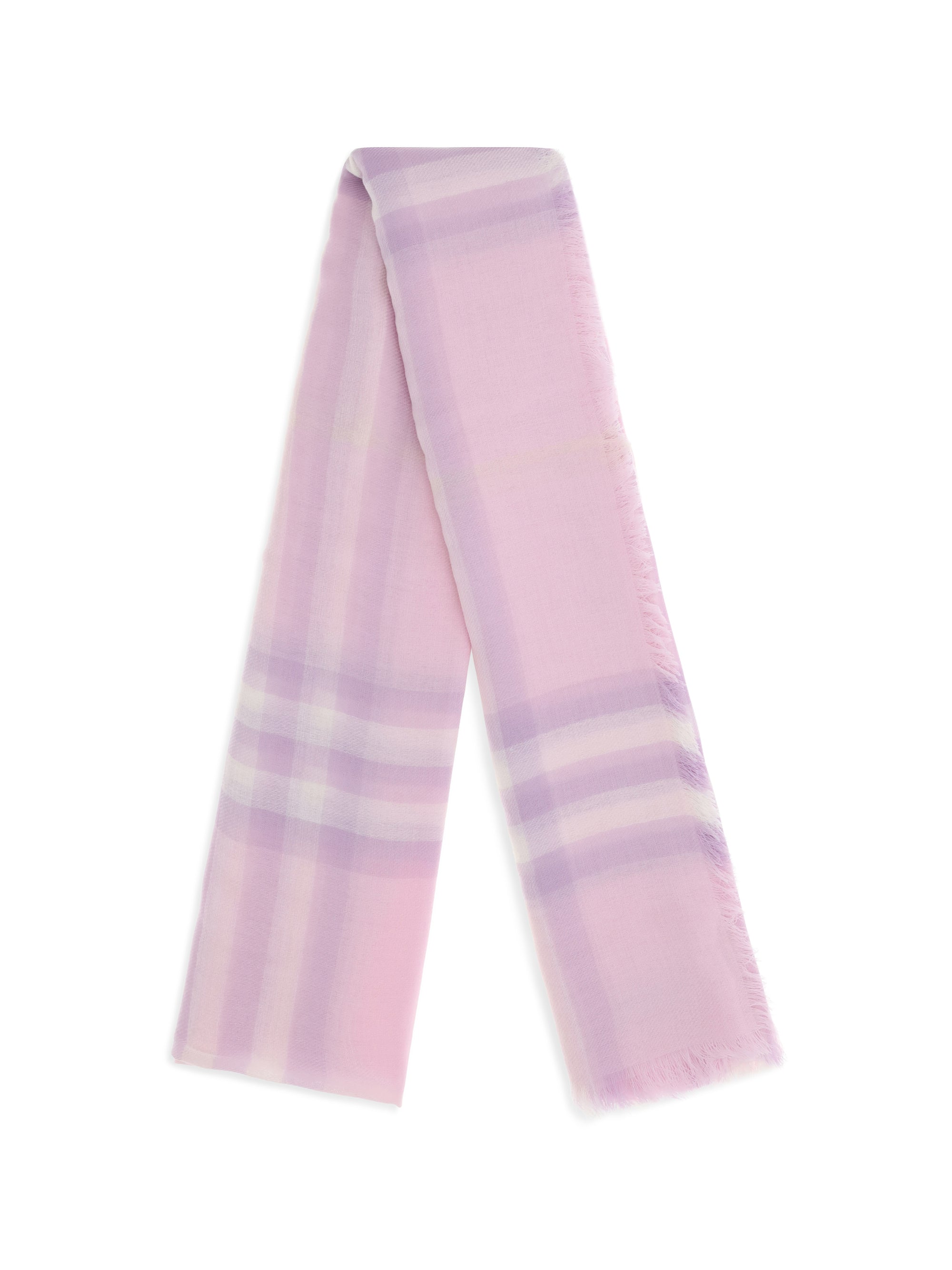 BURBERRY OS wool check wide scarf