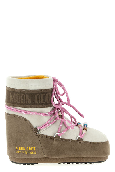 moon boot x guest in residence ankle boots in suede icon low ambidextrous mode