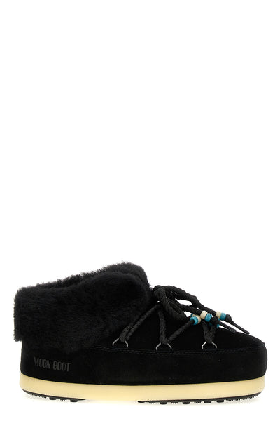 mule suede beads suede ankle boots