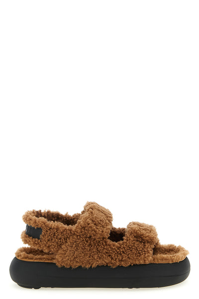 shearling sandals