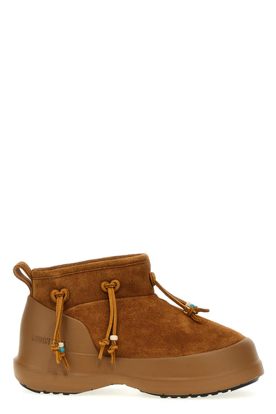 luna low suede beads suede ankle boots