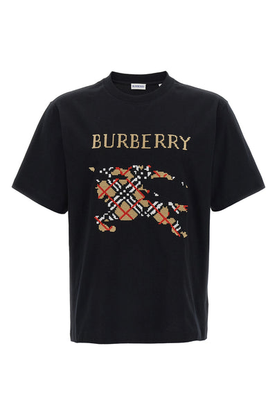 burberry check cotton jersey t-shirt