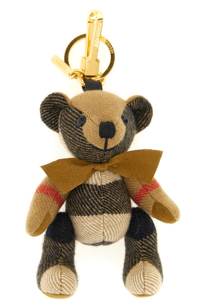 burberry check cashmere orsetto thomas keyring