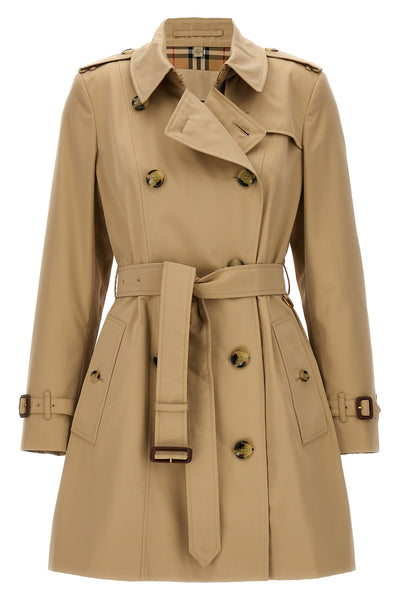 double-breasted chelsea medium cotton trench coat