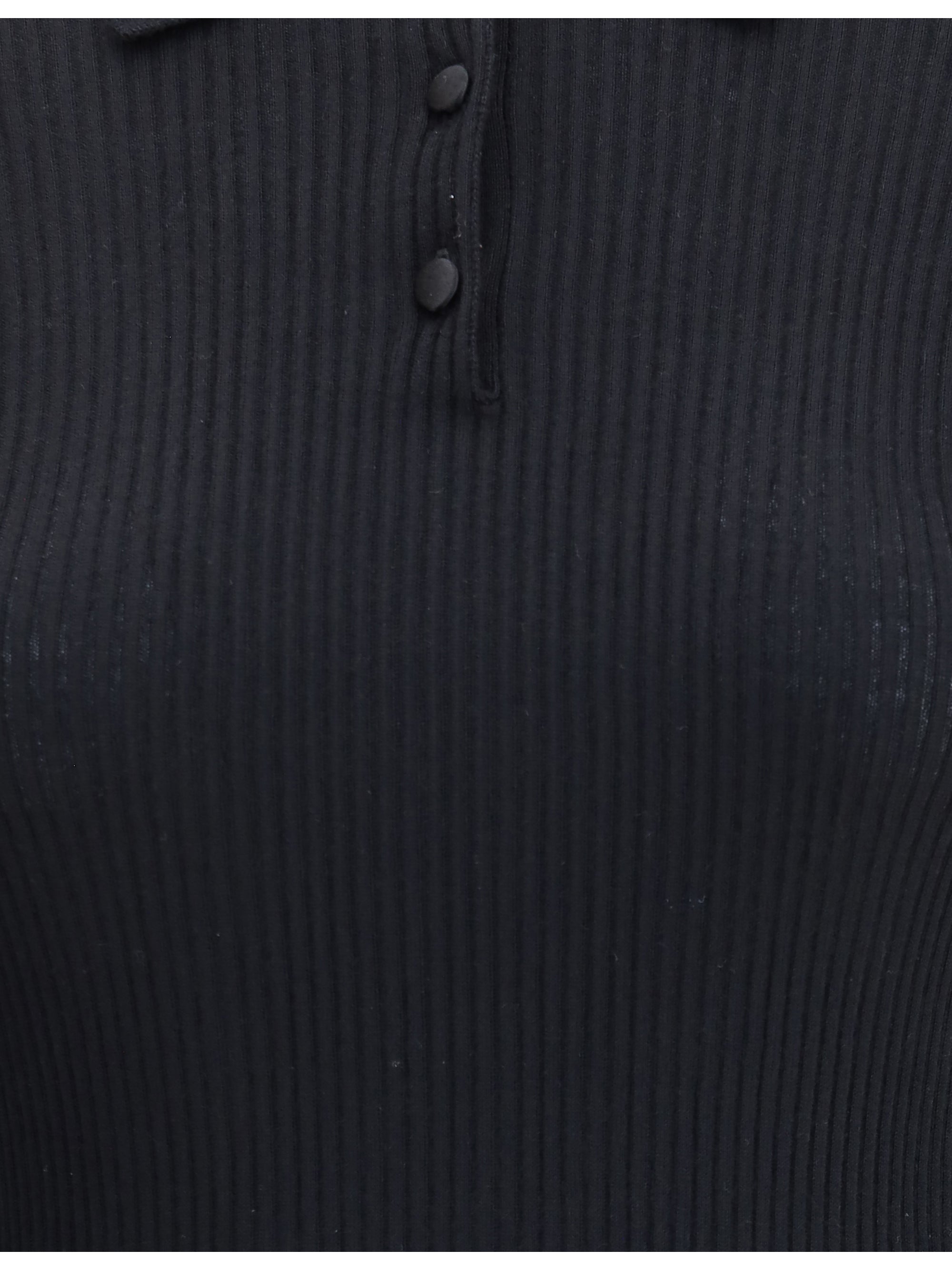 DOLCE & GABBANA 40 ribbed polo sweater