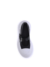 ALEXANDER MCQUEEN 36 leather and rubber sneakers