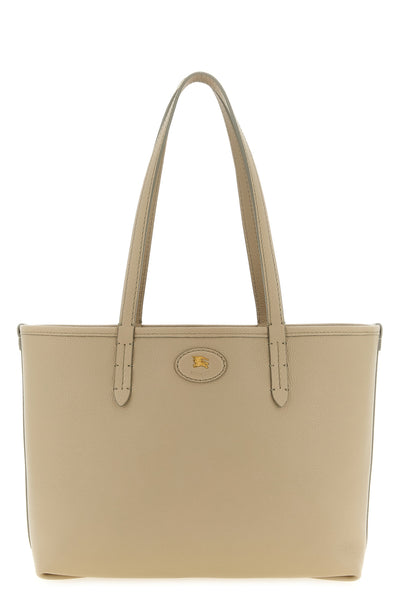 the burberry bloomsbury midi tote bag features a double-sided construction des