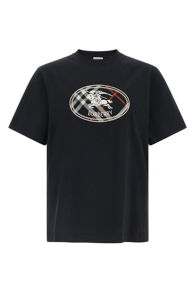 burberry ryan medium black cotton jersey t-shirt