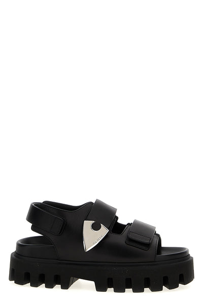 parachute leather sandals