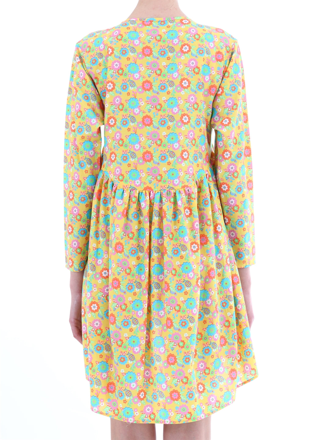 JEREMY SCOTT M yellow floral dress