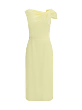 GIVENCHY 38 draped midi cady dress