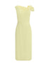 GIVENCHY 38 draped midi cady dress