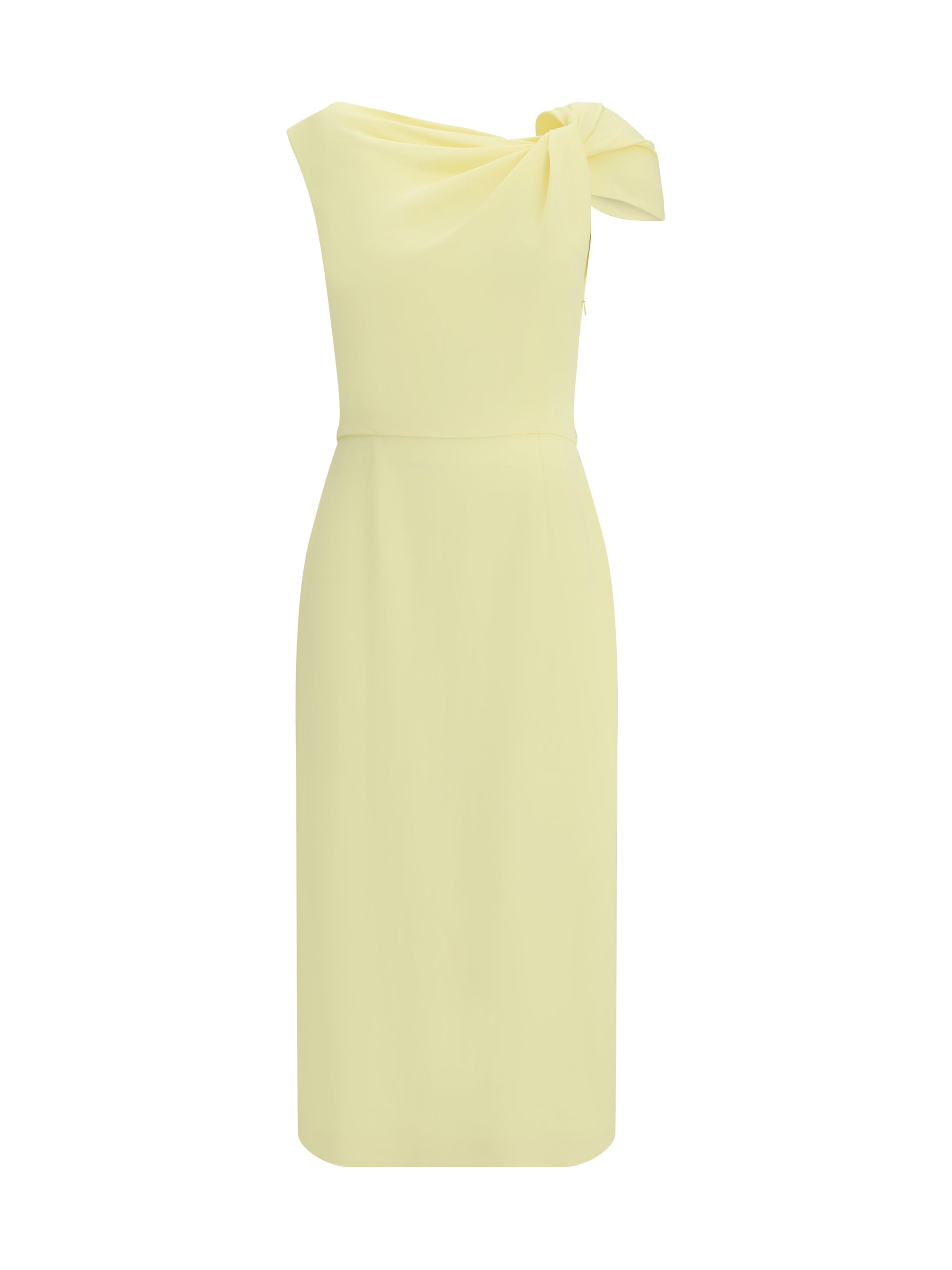 GIVENCHY 38 draped midi cady dress