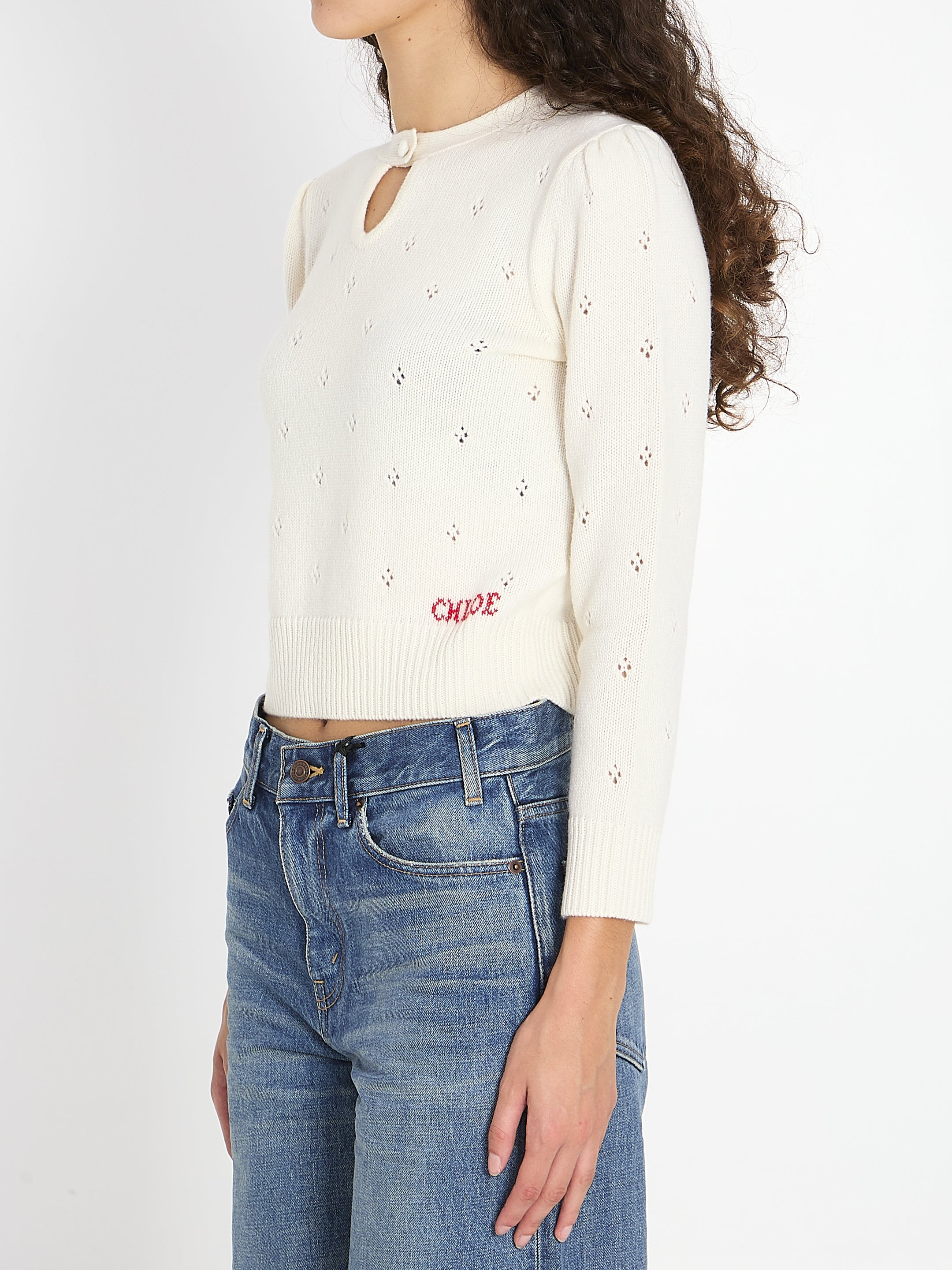 CHLOE M wool and cashmere sweater